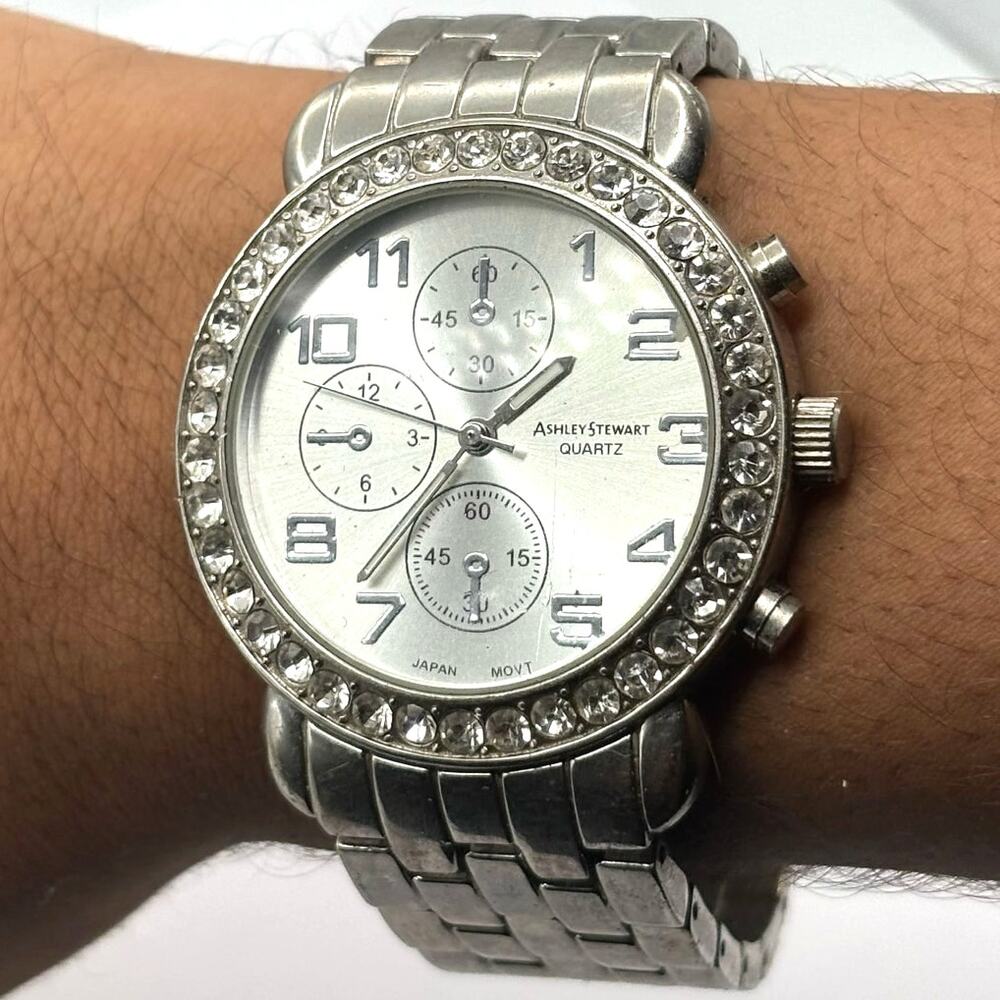 Silver Ashley Stewart Men's Watch